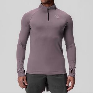 Mens L, ASRV 0906. Thermal Training Quarter Zip - Moonscape "Cyber" Slim Fit!
